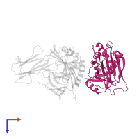 Enterotoxin type C-3 in PDB entry 1jwu, assembly 1, top view.