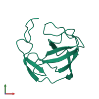 Melanoma-derived growth regulatory protein in PDB entry 1k0x, assembly 1, front view.
