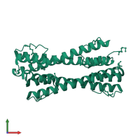 Breakpoint cluster region protein in PDB entry 1k1f, assembly 1, front view.