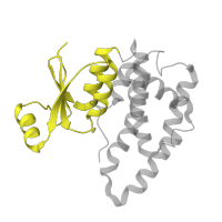 The deposited structure of PDB entry 1k3o contains 2 copies of SCOP domain 52862 (Glutathione S-transferase (GST), N-terminal domain) in Glutathione S-transferase A1. Showing 1 copy in chain B.