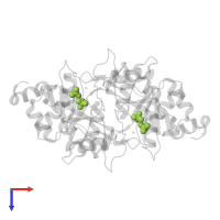 SULFATE ION in PDB entry 1k4l, assembly 1, top view.