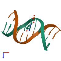 PDB entry 1k5f coloured by chain, top view.