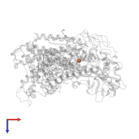 FE (III) ION in PDB entry 1k6l, assembly 1, top view.