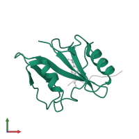 SH2 domain-containing protein 1A in PDB entry 1ka6, assembly 1, front view.