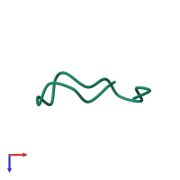 PDB entry 1kb7 coloured by chain, top view.
