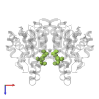 GLUTATHIONE in PDB entry 1kbn, assembly 1, top view.