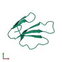 Cytotoxin 4 in PDB entry 1kbs, assembly 1, front view.