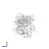 CHLORIDE ION in PDB entry 1kee, assembly 2, side view.