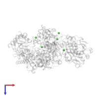 CHLORIDE ION in PDB entry 1kee, assembly 2, top view.