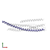 Synaptosomal-associated protein 25 in PDB entry 1kil, assembly 1, front view.