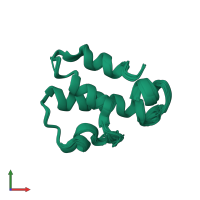 PDB entry 1kjs coloured by chain, ensemble of 20 models, front view.