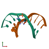 PDB entry 1ksb coloured by chain, front view.