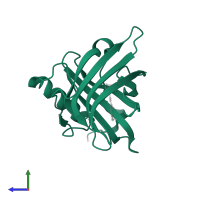 Retinol-binding protein 4 in PDB entry 1kt6, assembly 1, side view.