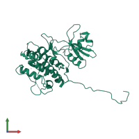 MAP kinase-activated protein kinase 2 in PDB entry 1kwp, assembly 1, front view.