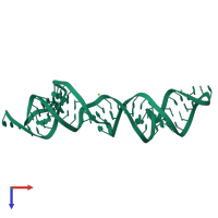 PDB entry 1kxk coloured by chain, top view.