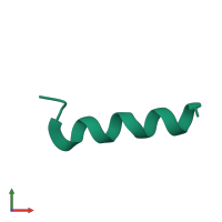 Protein Vpr in PDB entry 1kzt, assembly 1, front view.