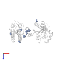 BERYLLIUM DIFLUORIDE in PDB entry 1l5y, assembly 1, top view.