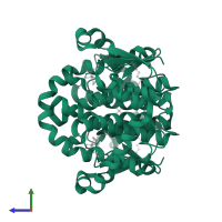 Glutathione S-transferase P in PDB entry 1lbk, assembly 1, side view.