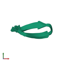 PDB entry 1le1 coloured by chain, ensemble of 20 models, front view.