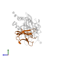 Beta-2-microglobulin in PDB entry 1lek, assembly 1, side view.