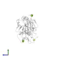 2-acetamido-2-deoxy-beta-D-glucopyranose in PDB entry 1lnu, assembly 1, side view.