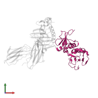 Enterotoxin type A in PDB entry 1lo5, assembly 1, front view.