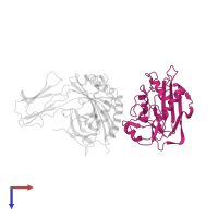 Enterotoxin type A in PDB entry 1lo5, assembly 1, top view.