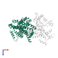 Vitamin D-binding protein in PDB entry 1lot, assembly 1, top view.