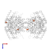 GLYCEROL in PDB entry 1ls3, assembly 1, top view.