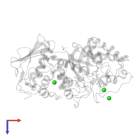 CHLORIDE ION in PDB entry 1m01, assembly 1, top view.