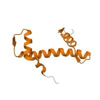 The deposited structure of PDB entry 1m18 contains 2 copies of Pfam domain PF15511 (Centromere kinetochore component CENP-T histone fold) in Histone H4. Showing 1 copy in chain H [auth F].