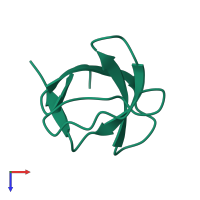 Adapter molecule crk in PDB entry 1m30, assembly 1, top view.