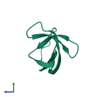 Adapter molecule crk in PDB entry 1m3b, assembly 1, side view.