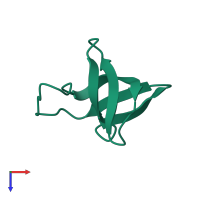 Adapter molecule crk in PDB entry 1m3b, assembly 1, top view.