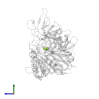 ACETATE ION in PDB entry 1m51, assembly 1, side view.