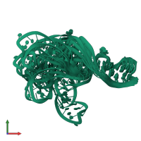 PDB entry 1m5l coloured by chain, ensemble of 15 models, front view.
