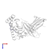 Ig-like domain-containing protein in PDB entry 1m6o, assembly 1, top view.