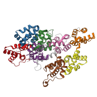 The deposited structure of PDB entry 1m9i contains 8 copies of CATH domain 1.10.220.10 (Annexin V; domain 1) in Annexin A6. Showing 8 copies in chain A.