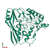 UDP-N-acetylenolpyruvoylglucosamine reductase in PDB entry 1mbb, assembly 1, front view.