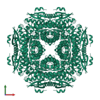 Mandelate racemase in PDB entry 1mdr, assembly 1, front view.