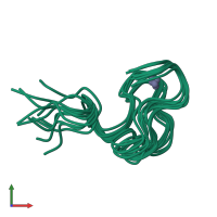 PDB entry 1med coloured by chain, ensemble of 11 models, front view.