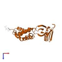 Talin-1 in PDB entry 1miz, assembly 1, top view.