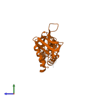 Talin-1 in PDB entry 1mk9, assembly 1, side view.