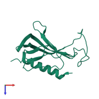 Actin nucleation-promoting factor WASL in PDB entry 1mke, assembly 1, top view.