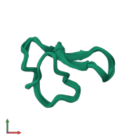 PDB entry 1mr0 coloured by chain, ensemble of 40 models, front view.