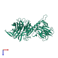 Sialidase domain-containing protein in PDB entry 1n1v, assembly 1, top view.