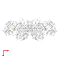 IRON/SULFUR CLUSTER in PDB entry 1n2c, assembly 1, top view.