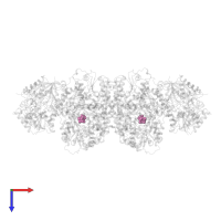 FE-MO-S CLUSTER in PDB entry 1n2c, assembly 1, top view.