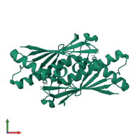 Organic hydroperoxide resistance protein in PDB entry 1n2f, assembly 1, front view.