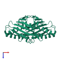 Organic hydroperoxide resistance protein in PDB entry 1n2f, assembly 1, top view.